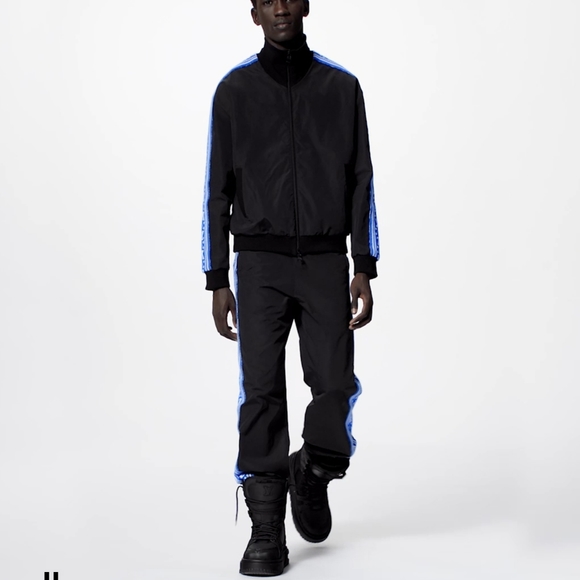 NWOT**LV FAIR ISLE STRIPES NYLON TRACKSUIT** Jacket & Pants - Picture 5 of 5